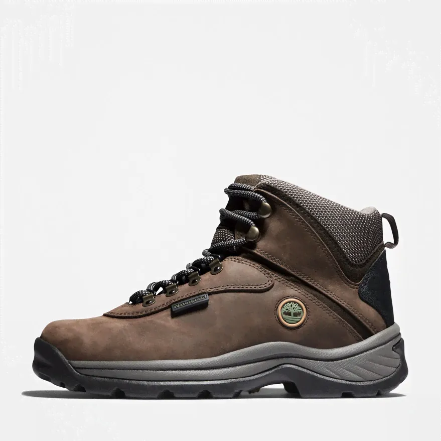 Женские ботинки Timberland White Ledge Boot Mid Lace Up WP коричневые-3