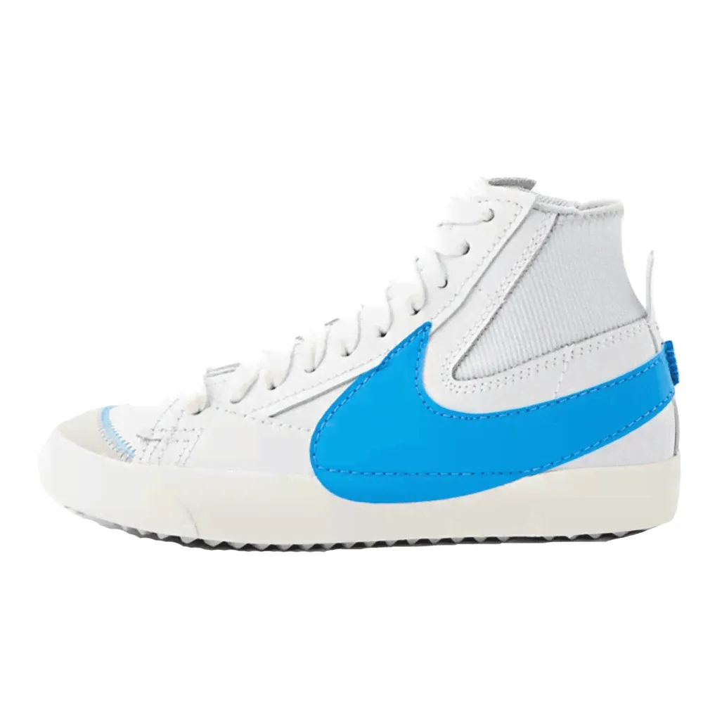 Nike Blazer Mid 77 Jumbo White Blue (Белые)-2