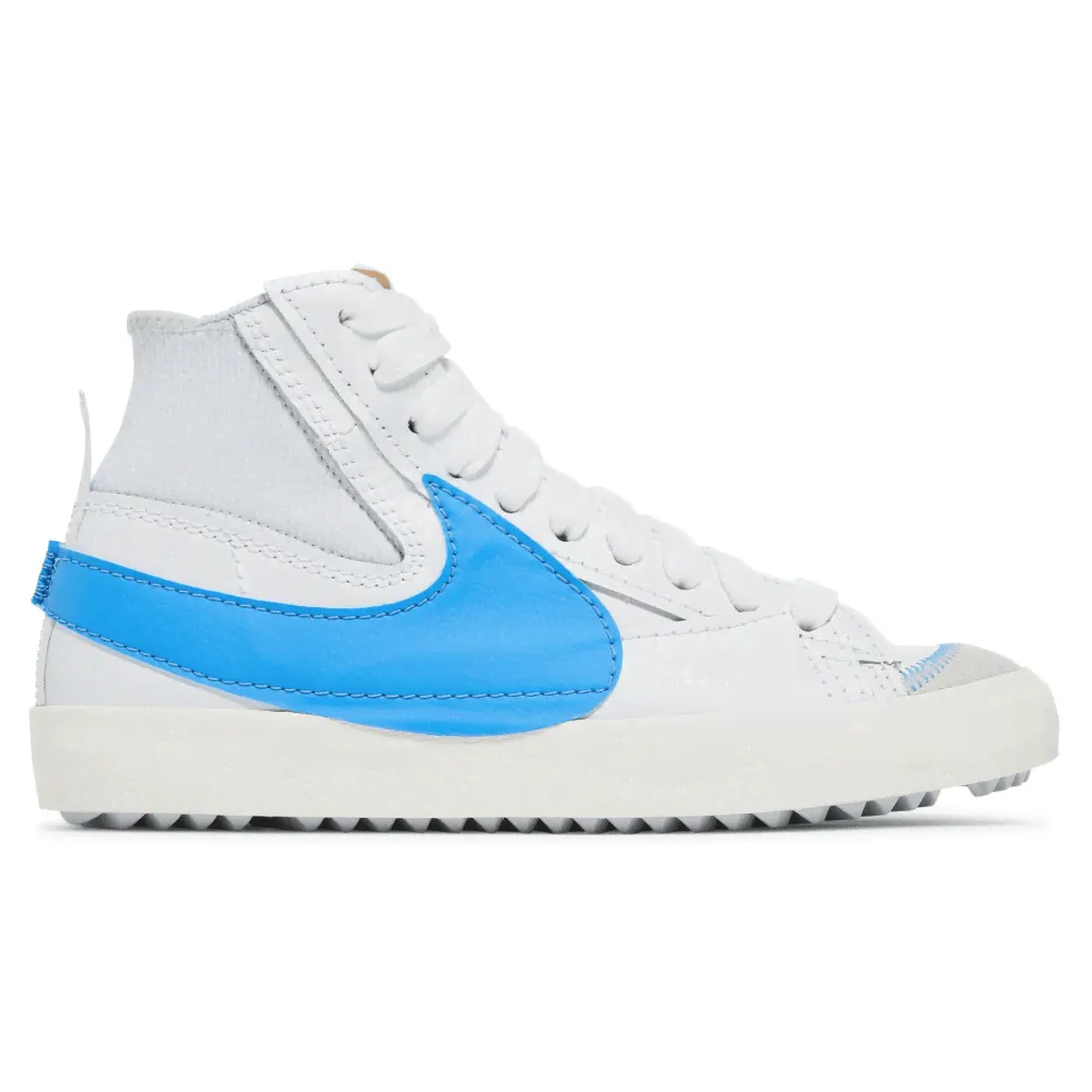 Nike Blazer Mid 77 Jumbo White Blue (Белые)-0