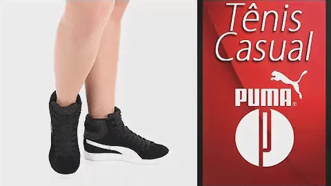 Tênis Casual Feminino Puma Vikky Mid - 7240155312