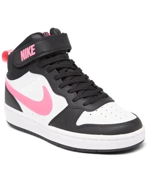 Кеды Nike детские Court Borough Mid 2 для повседневной носки от Finish Line.-3