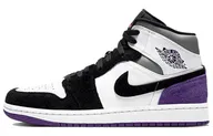 Кроссовки Nike Air Jordan 1 Mid SE Пурпурные (Белые, Черные)