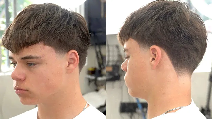 How To Do a DARK Low Taper on Straight Hair | Barber Tutorial