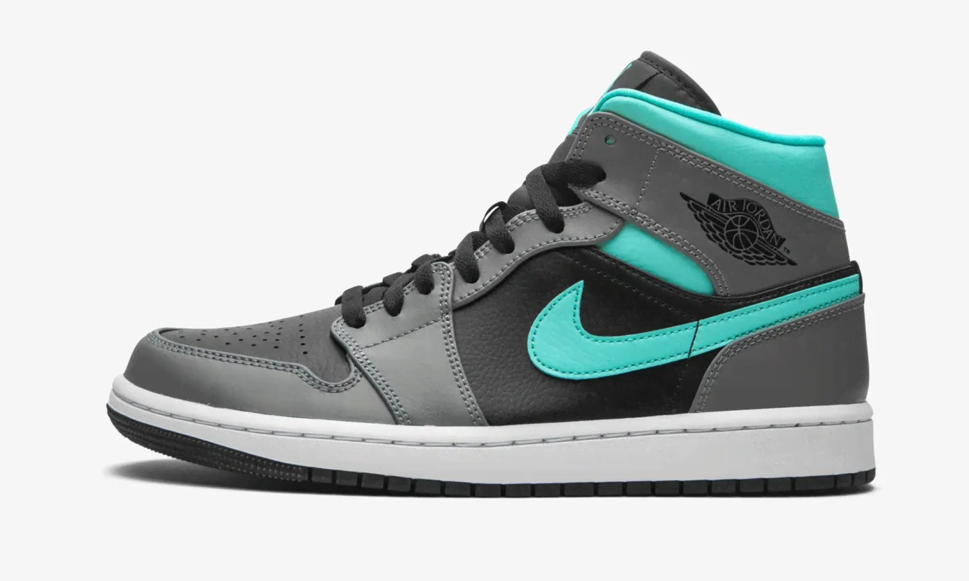 Jordan 1 Mid GS "Grey Aqua"