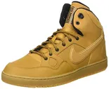 Мужская баскетбольная обувь Nike Herren Son of Force Mid Winter Basketballschuhe Orange Wheat-Black-Gum Light Brown 770, 40 EU