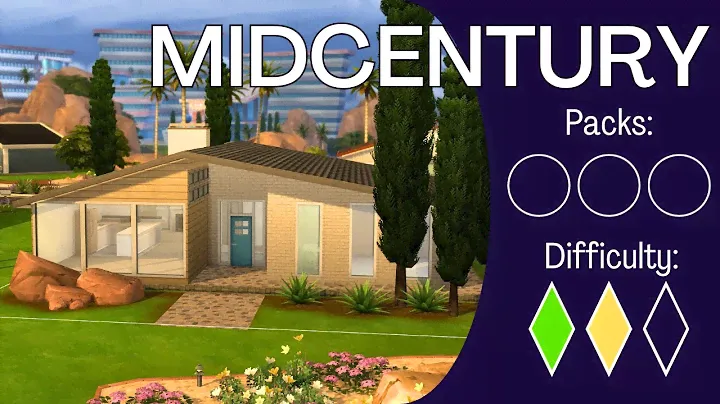 How To Build a MID CENTURY MODERN Like a Nerd - Base Game In-Depth Sims 4 Building Tutorial