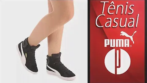 Tênis Casual Feminino Puma Vikky Mid - 7240182147